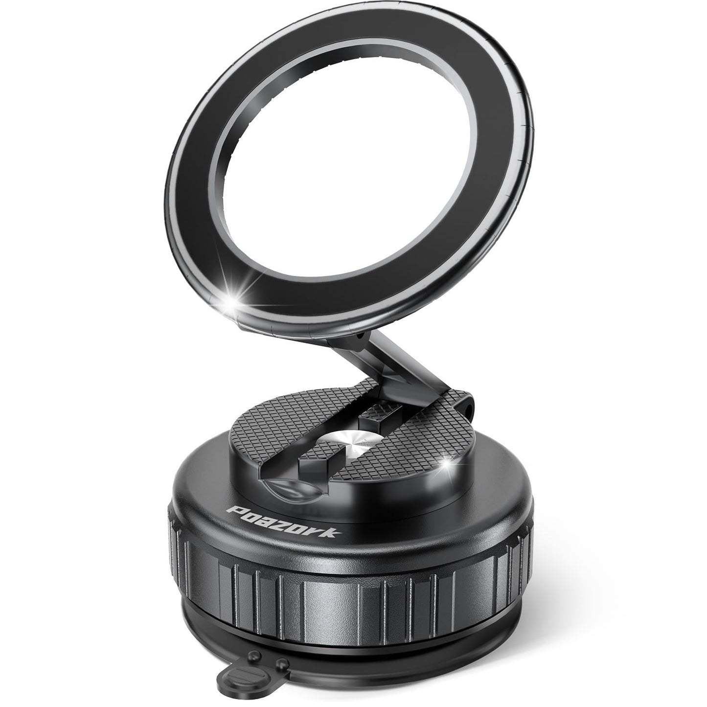 Poazork Car Phone Holder for Magsafe [78+LBS Strongest Suction & 2500gf Strongest Magnetic] 360° Adjustable Car Phone Mount.Portable Phone Holders…