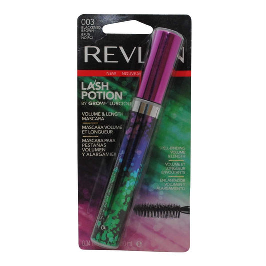 Revlon Lash Potion Volume & Length Mascara by Grow Lucious, Blackened Brown 003- 0.34 fl oz (10 ml)