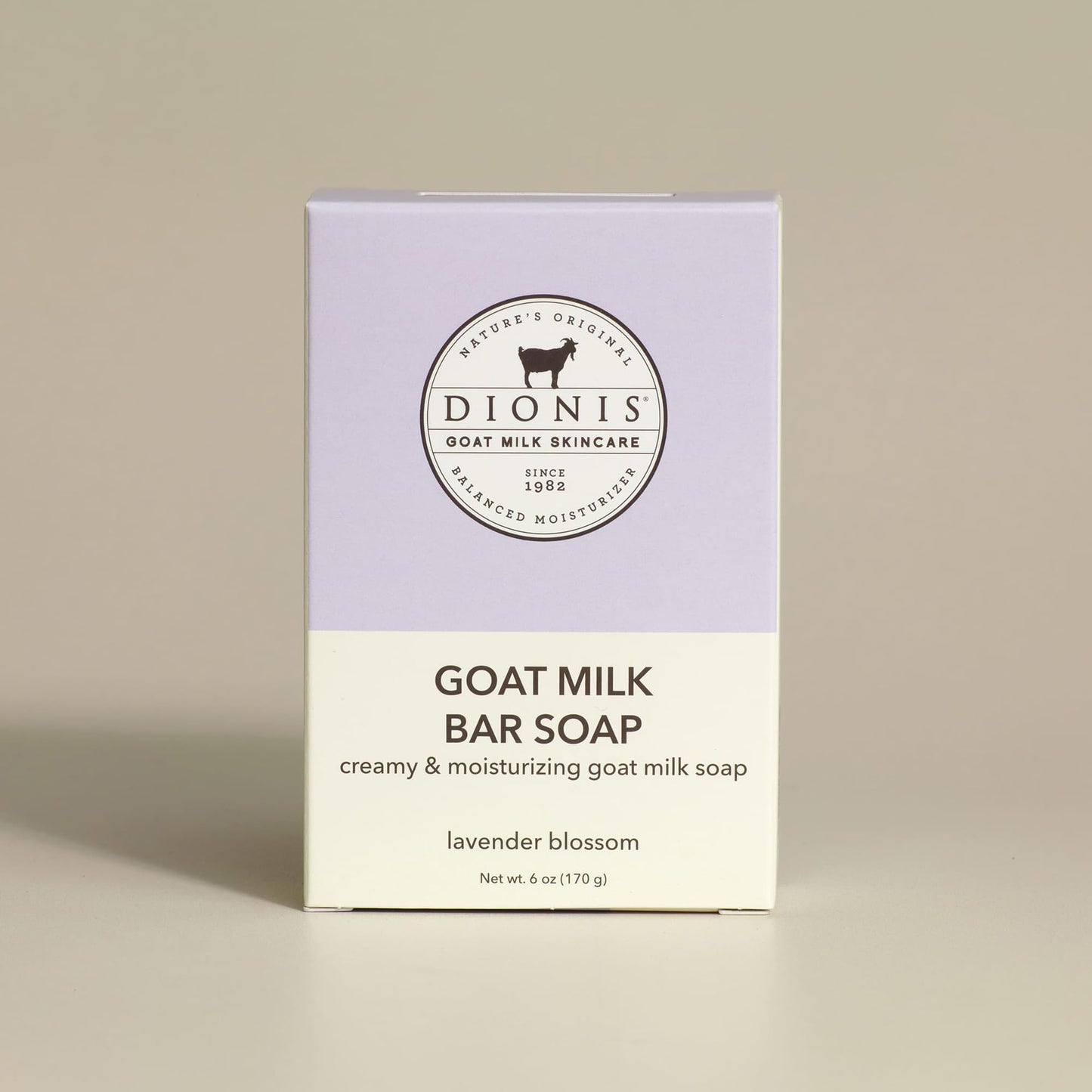 Dionis Goat Milk Skincare 6oz Lavender Blossom Scented Hand & Body Bar Soap - Moisturize, Restore, for All Skin Types, Non Greasy, No Residue