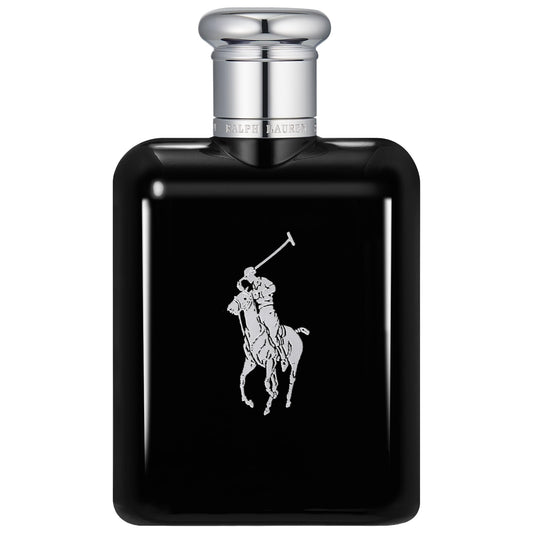 RALPH LAUREN FRAGRANCES Polo Black - Eau de Toilette - Men's Cologne - Woody & Fresh - With Patchouli, Sandalwood, and Mandarin - Medium Intensity