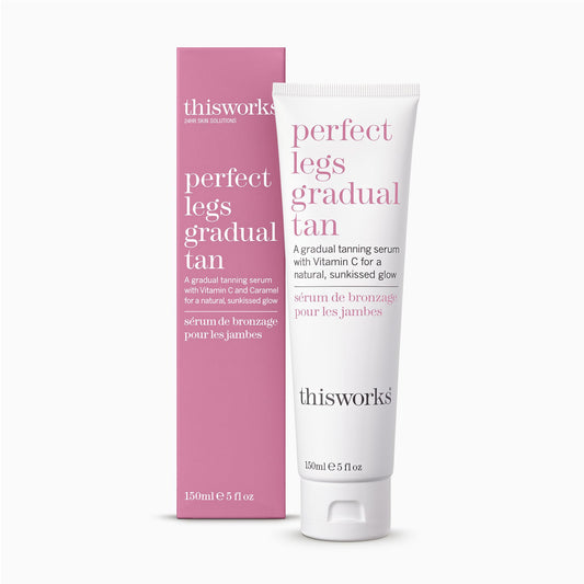 This Works Perfect Legs Gradual Tan, Self Tanner with Vitamin E & Shea Butter, 150ml