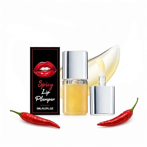 SLTCZHTZEP Spicy Plumping Lip Oil, Moisturizing Lip Plumper Gloss for Fuller Looking Lips & Fine Lines,5ml