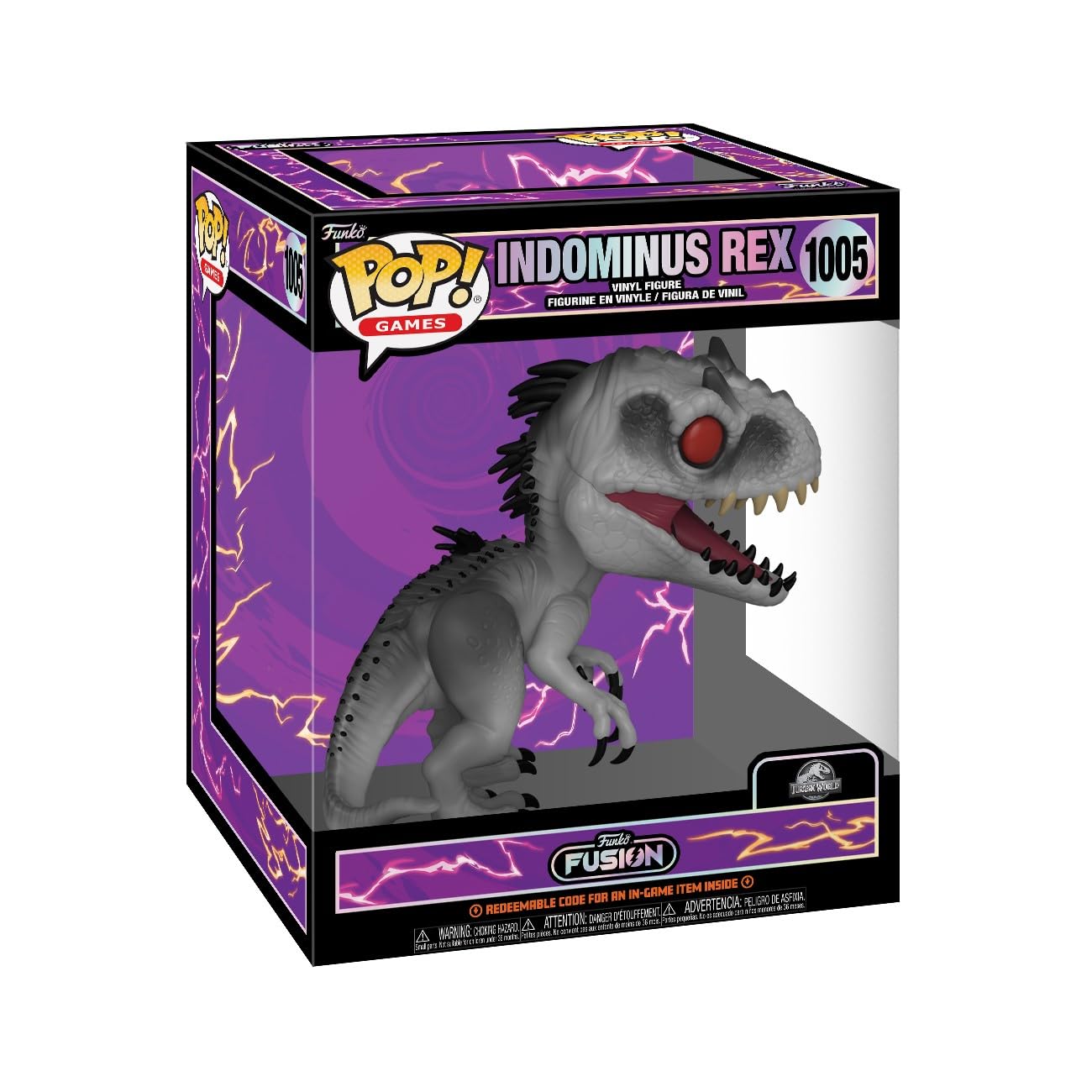Funko POP! Super: Fusion - Indominus Rex - 1/6 Odds for Rare Chase Variant - Jurassic Park - Collectable Vinyl Figure - Gift Idea - Official…