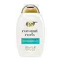 OGX Quenching + Coconut Curls Curl-Defining Conditioner, Nourishing Curly Hair Conditioner with Coconut /Citrus Oil & Honey, Paraben-Free