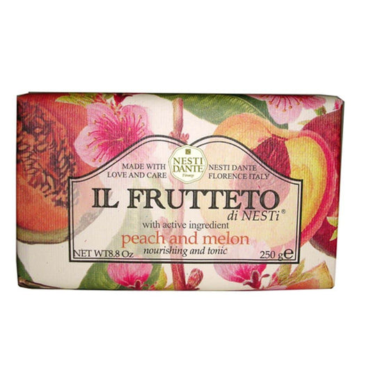 Nesti Dante Nesti dante il frutteto sweetening soap - peach and melon, 8.8oz, 8.8 Ounce