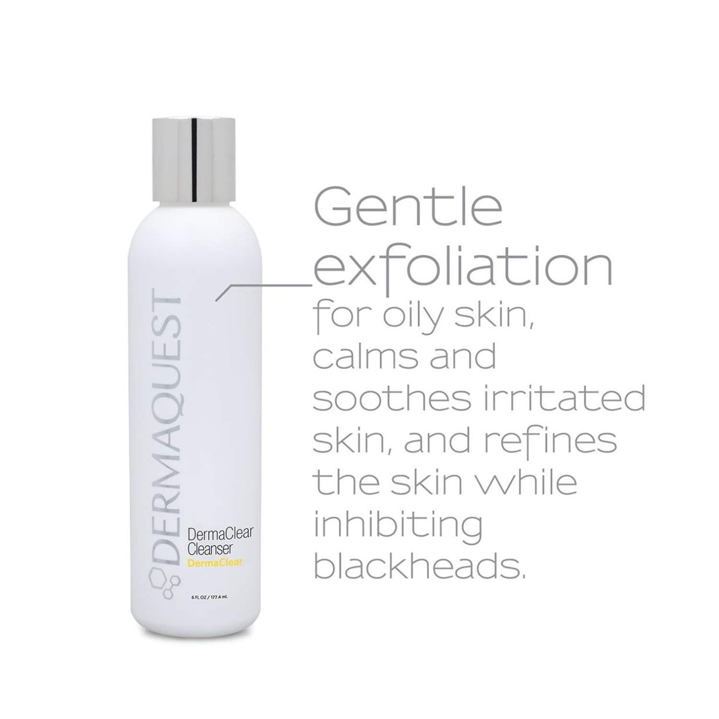 DermaQuest DermaClear Cleanser for Acne Breakouts - Acne Face Wash & Face Exfoliator with Mandelic Acid and Tea Tree Oil (6 oz.)