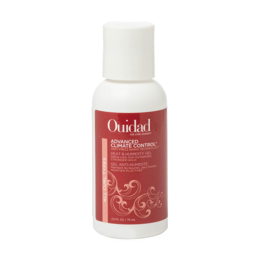 Ouidad Advanced Climate Control Heat & Humidity Stronger Hold Gel Travel Size - 2.5 fl oz, Anti-Frizz Nano Technology, Styling Gel, Prevents Flyaways