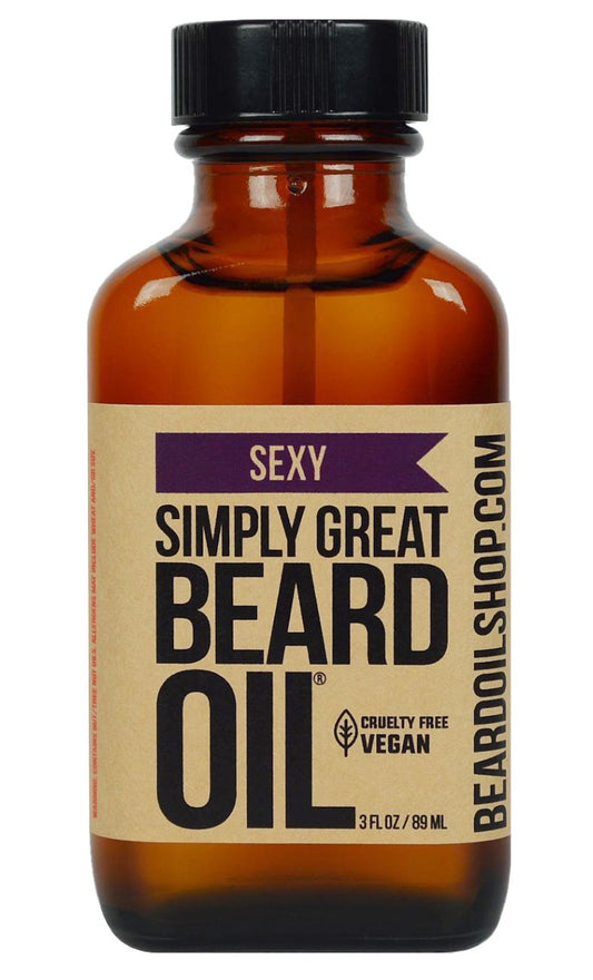 Simply Great Beard Oil - Sexy Scented Beard Oil - Beard Conditioner 3 Oz Easy Applicator - Natural - Vegan and Cruelty Free Care for Beards Beauty and Personal Care Simply Great Beard Oil