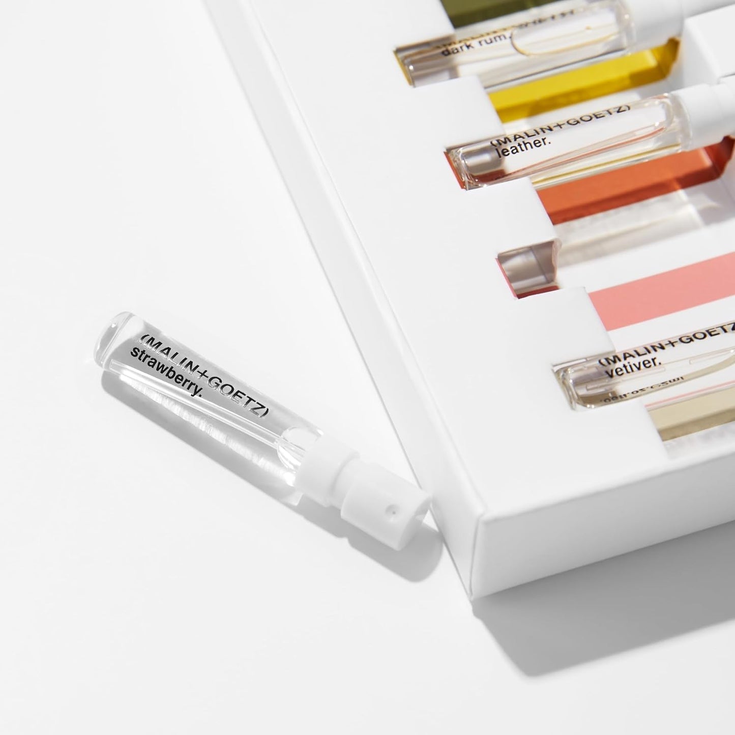 MALIN+GOETZ Discovery Eau De Parfum, 6 x 0.3 Fl. Oz. Unisex Fragrance Gift Set Clean & Modern Scents, Travel-Friendly Vials Vegan & Cruelty Free