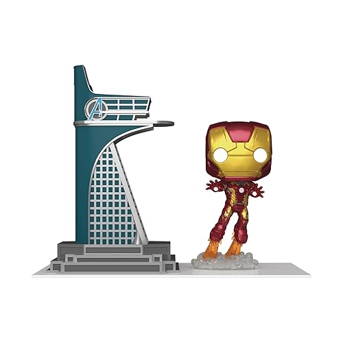 Pop! Town: Avengers: Age of Ultron - Avengers Tower with Iron Man (Glow-in-The-Dark) PX Vinyl Figure