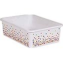 Teacher Created Resources Confetti Large Plastic Storage Bin (20895)