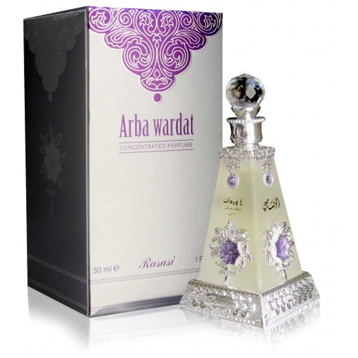 RASASI Arba Wardat Arabian Perfume Oils For Women & Men, 30ml (1.0 Oz) - Long Lasting Concentrated Perfume Oil, Luxurious Unisex Scented Oil For All-day Freshness And Elegance In A Premium Bottle