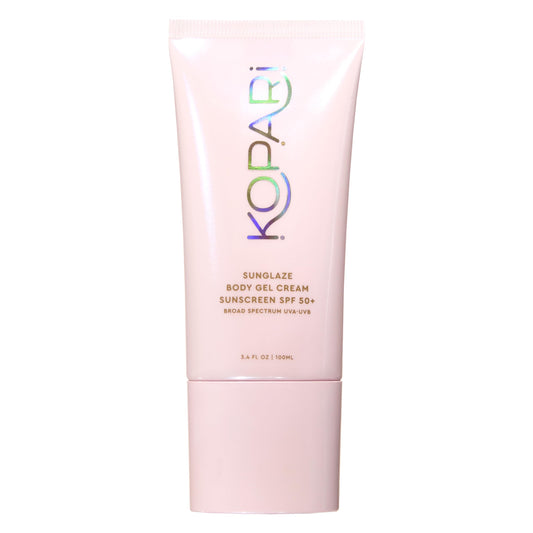 Kopari Sunglaze Body Gel Cream Sunscreen SPF 50+ | Broad-Spectrum Body Sunscreen with Hyaluronic Acid & Coconut Oil | Lightweight, Non-Greasy, Glowing