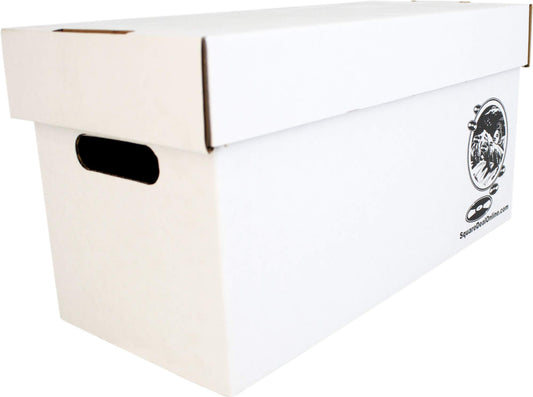 Square Deal Recordings & Supplies 7" 45rpm Vinyl Record Storage Box - Heavy Duty Cardboard with Removable Lid - Holds up to 200 7" Records - 1 Box…