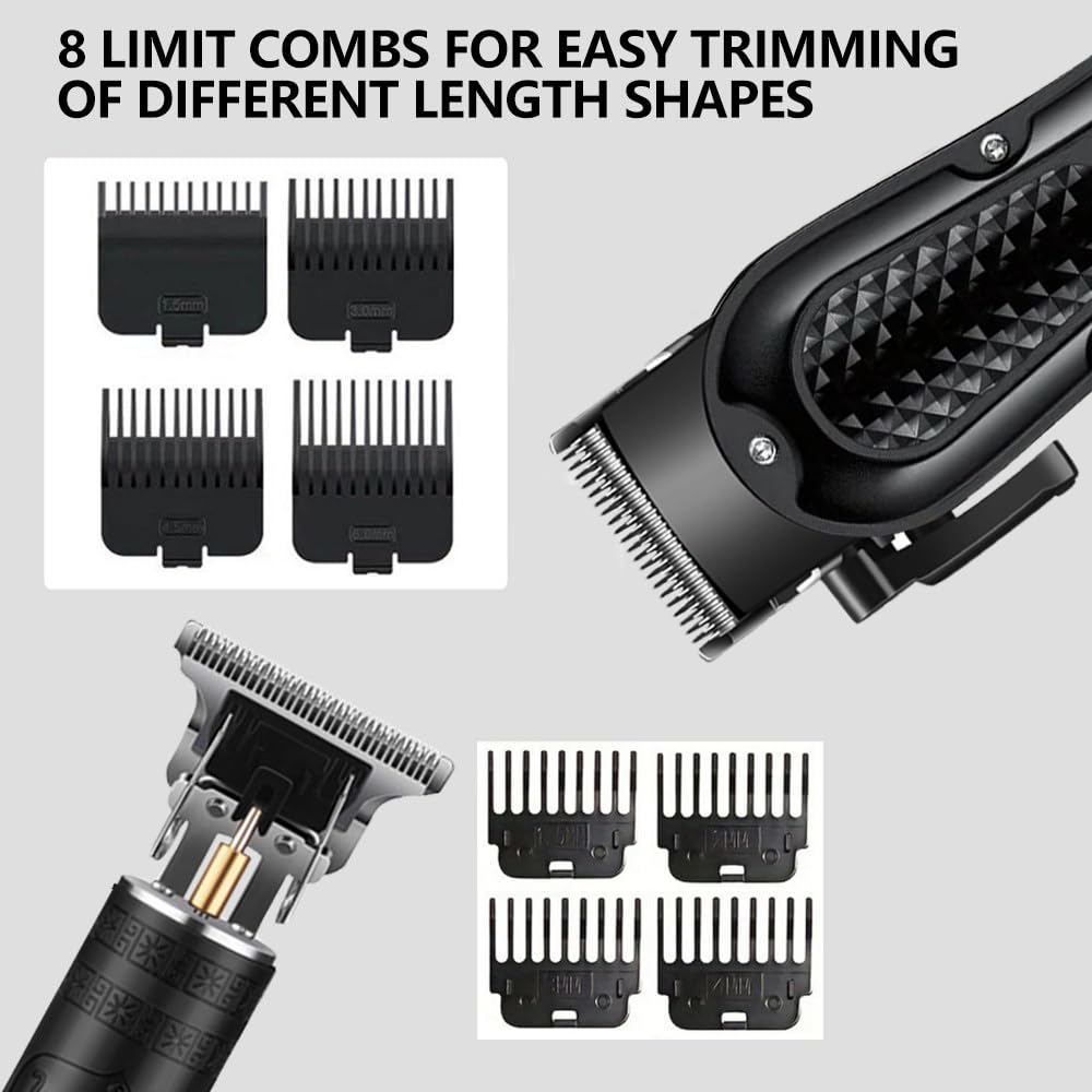 OIYO Cordless Hair Clippers for Men, Self Haircut Kit for Men Electric Clippers and Trimmers, Grooming Rechargeable Beard Trimmer with Adjustable Beauty and Personal Care OIYO