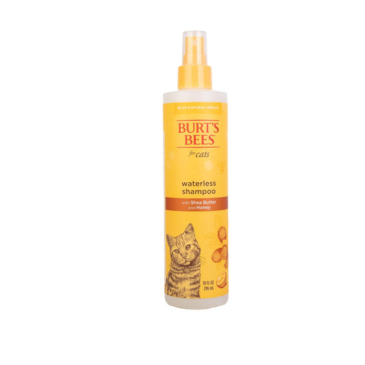 Burt’s Bees Waterless Cat Shampoo with Shea Butter & Honey – No-Rinse, Gentle Grooming for Kittens & Indoor Cats, 10 fl oz