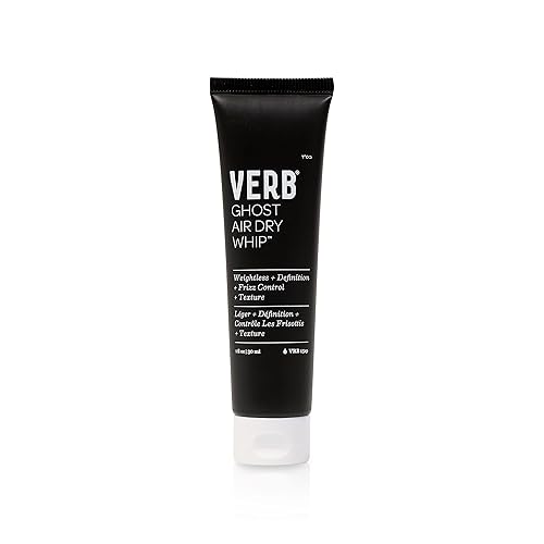 VERB Ghost Air Dry Whip, 1 oz - Weightless Styling Cream - Infused with Moringa Oil - Anti-Frizz + Provides Hydration- Vegan, No Parabens or Harmful