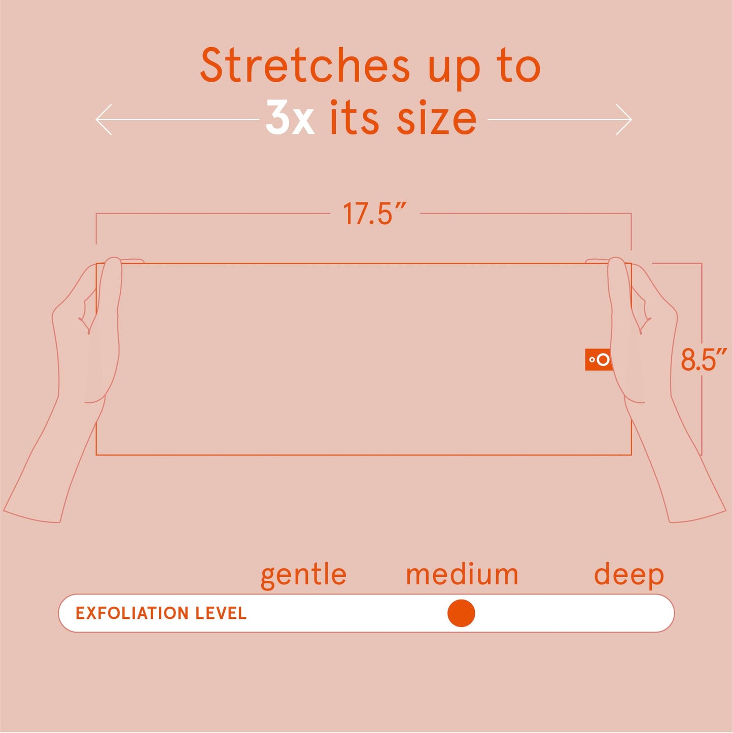 Cleanlogic Body Exfoliating Cloth, Stretchy Exfoliator Bath and Shower Washcloths for Smooth and Softer Skin, Reusable Daily Skincare Tool, Assorted