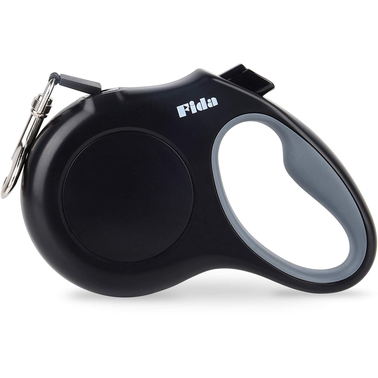 Fida Retractable Dog Leash 16 ft for Small Dogs up to 26 lbs, 360° Tangle-Free, Durable Black Dog Walking Leash