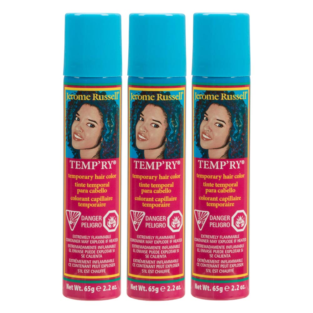 Jerome Russell Temp'Ry Spray-On Roman Bronze Hair Color, 2.2Oz X 3 Pack