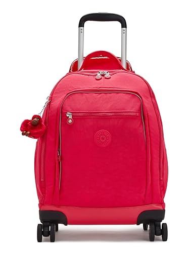Kipling New ZEA, Kids Large 4 Wheeled Ergonomic Backpack, 50 cm, 26 L, 2.35 kg, True Pink, One Size, NEW ZEA