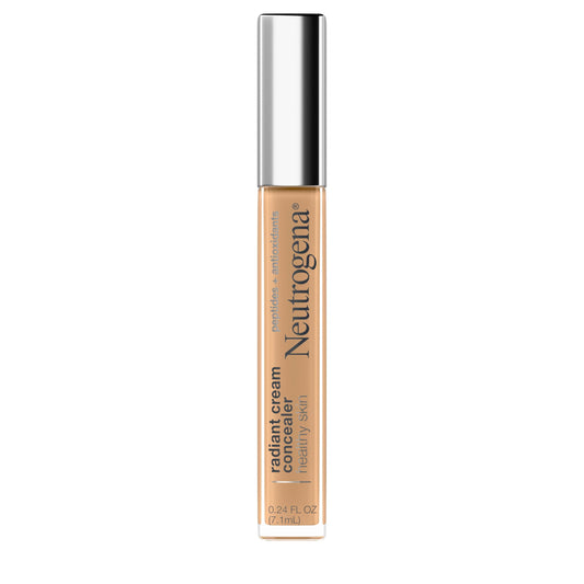 Neutrogena Healthy Skin Radiant Brightening Cream Concealer with Peptides & Vitamin E Antioxidant, Lightweight Perfecting Concealer Cream