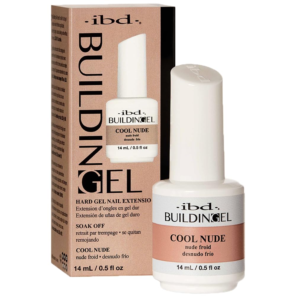 IBD Building Gel, Hard Gel Nail Extension, Cool Nude, Soak-Off, Nail Builder Strengthener, 0.5 fl oz Beauty & Personal Care IBD