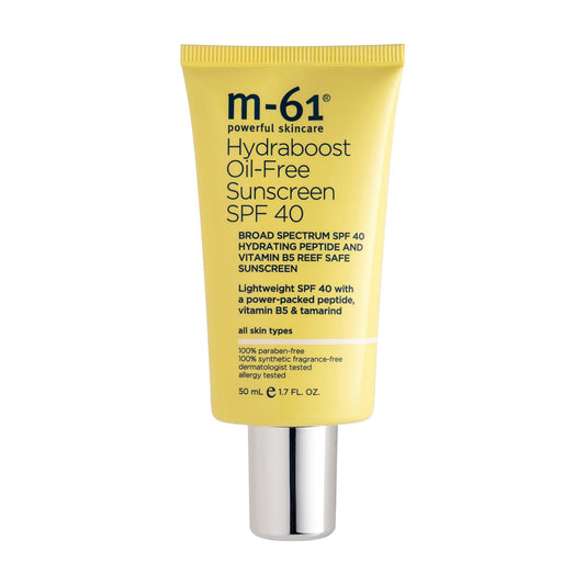 m-61 Hydraboost Oil-Free Sunscreen SPF 40 | Lightweight, Oil-Free SPF 40 With A Power-Packed Peptide, Vitamin B5, Tamarind, 1.7 Fl Oz