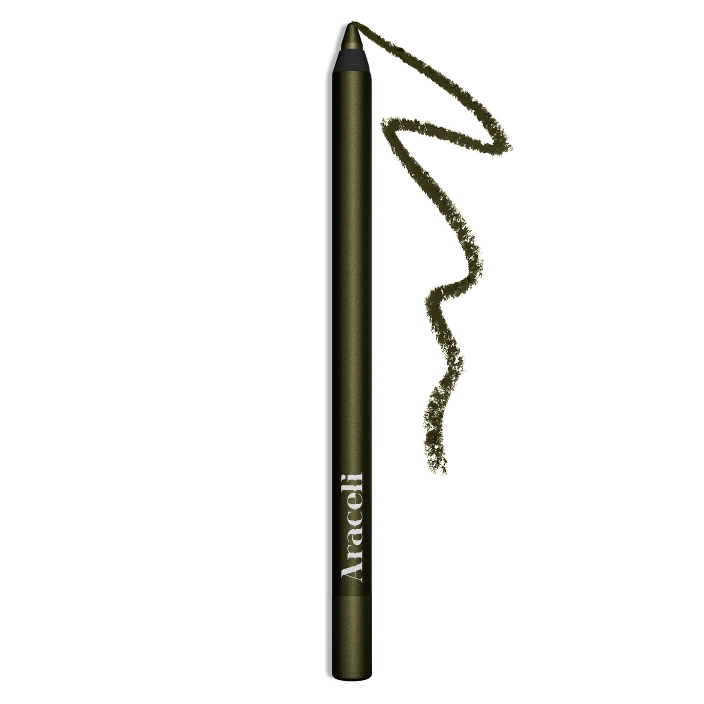 Araceli Beauty Gel Pencil Eyeliner - Water Resistant & Smudge-Proof, Long-Lasting Eye Makeup for Precision Lining & Bold Olive Color