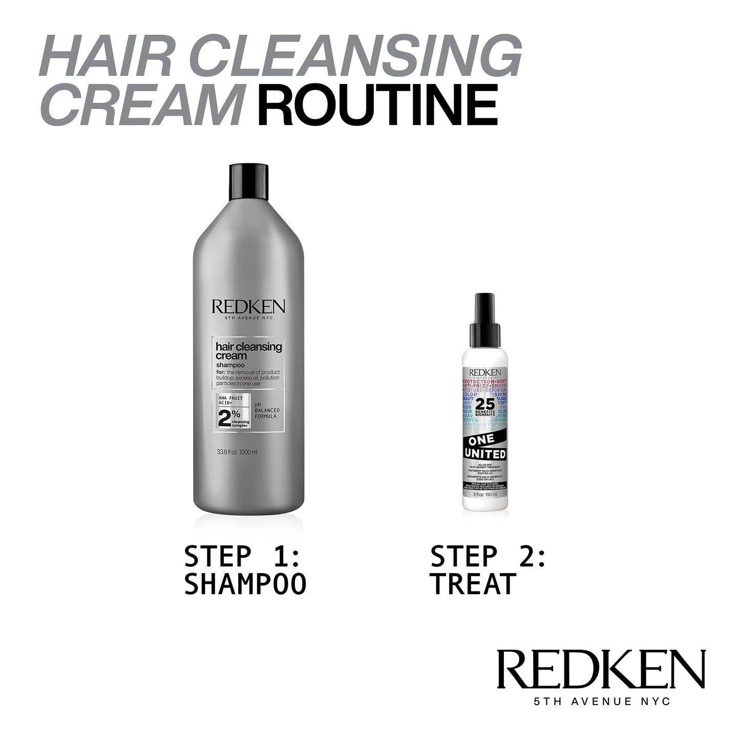 Redken Detox Hair Cleansing Cream Clarifying Shampoo For All Hair Types - Removes Buildup and Strengthens Hair Cuticle, 33.8 Fl Oz Beauty and Personal Care Redken