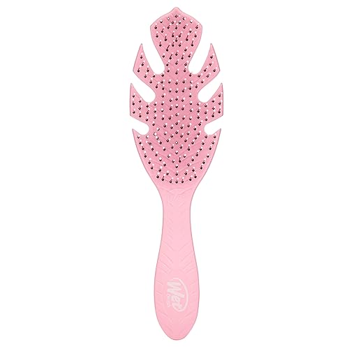 Wet Brush Go Green Hair Detangler Brush, Pink - Detangling Hair Brush - Ultra-Soft IntelliFlex Bristles Glide Through Tangles & Gently Loosens Knots