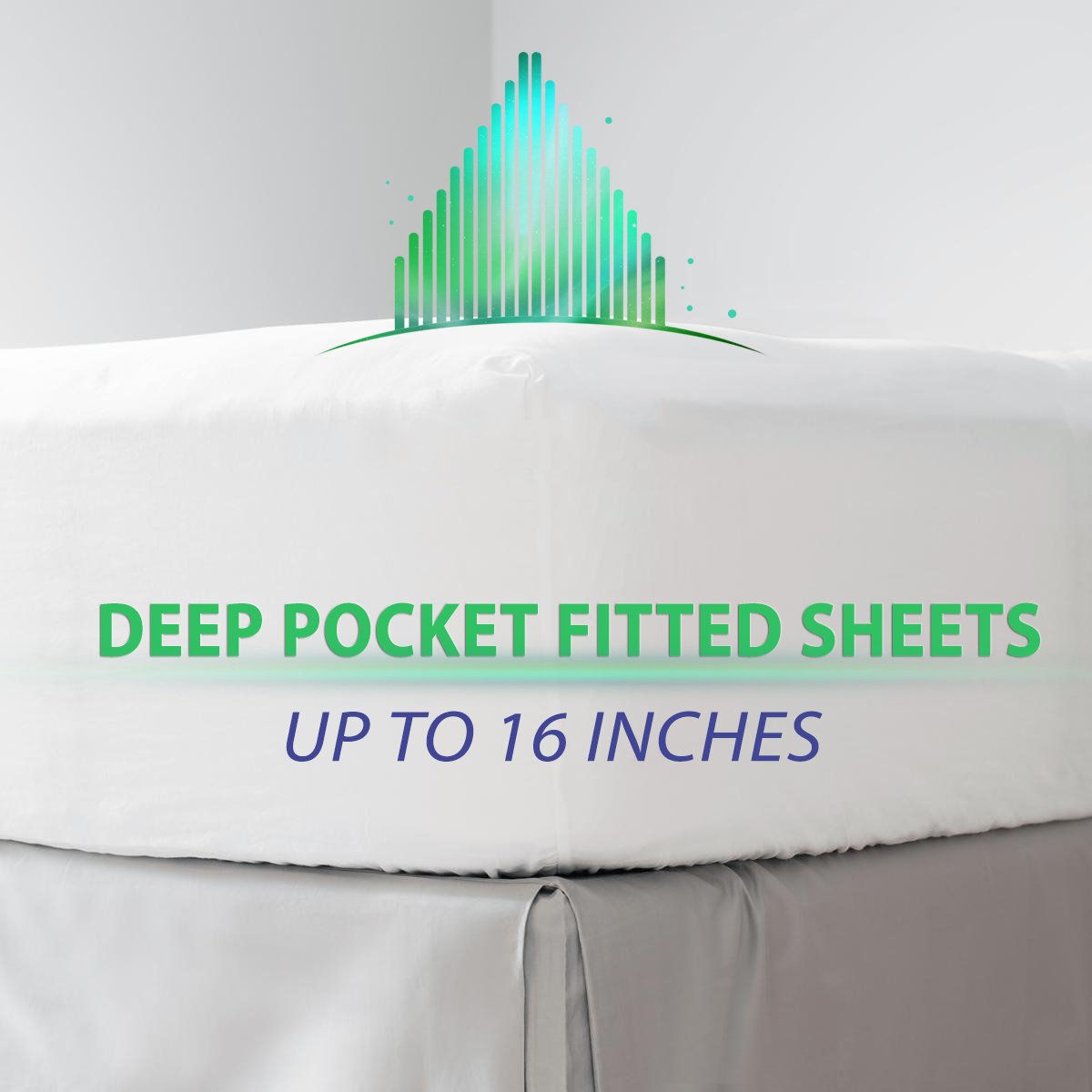 Aurora Bedding # 1 1800 Series 6 Piece Bed Sheet Set with Deep Pocket-Luxury, Soft, Comfort, Hypoallergenic-Same Price with 2 Extra