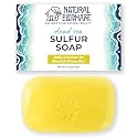 Natural Elephant Dead Sea Sulfur Soap Bar | Clarifying Face & Body Wash with Dead Sea Salt & Aloe Vera | 4.4 oz (125 g)