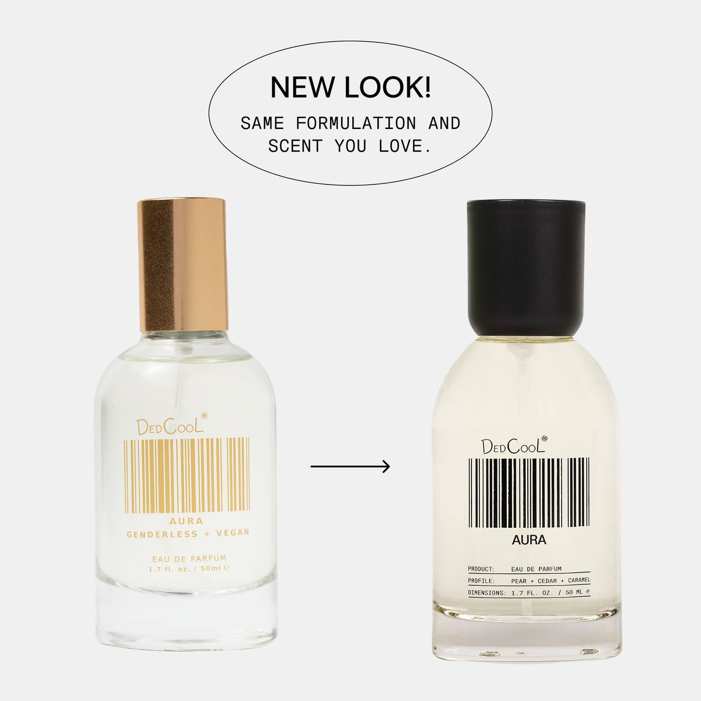 DedCool Eau de Parfum | Aura | Lemon, Pear & Cassis | Clean Unisex Fragrance | Non-Toxic, Vegan | 1.7 fl oz Beauty & Personal Care DedCool