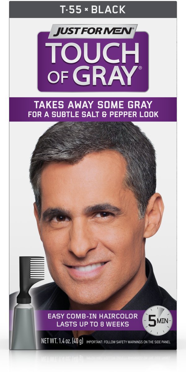 Just For Men Touch of Gray Men's Hair Color, Black