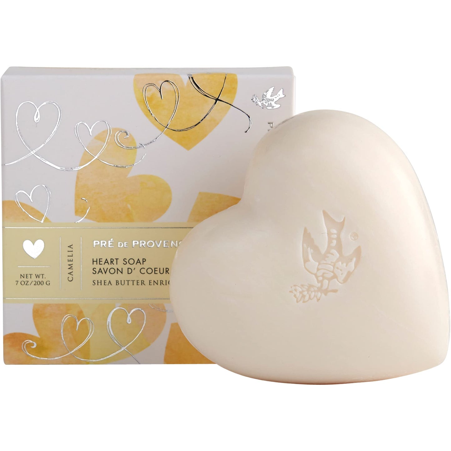 Pre de Provence Heart Shaped Gift Soap, 200 Gram, Camelia (6282) Beauty & Personal Care Pre de Provence