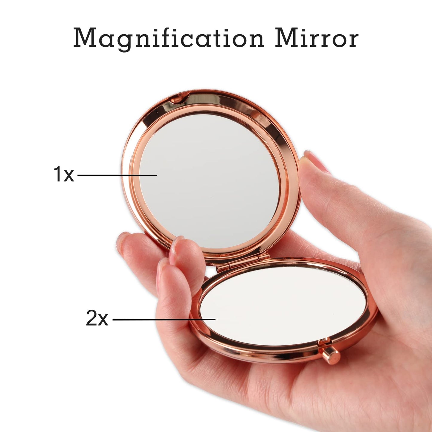 Teacher Gifts for Women Rose Gold Travel Cosmetic Compact Mirror Inspirational Gifts for Teacher Teacher Assistant for Teachers Day Birthday Christmas
