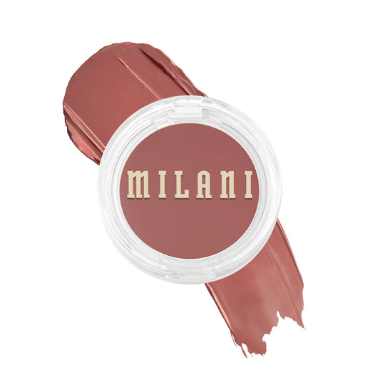 Milani Blush Makeup - Cheek Kiss Cream Blush for Cheeks, Buildable Cream-to-Gel Blusher & Lip Tint, Dewy Natural Color, Hydrating - Nude Kiss