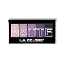 L.A. COLORS 5 Color Matte Eyeshadow Palette, Purple Cashmere CEM473