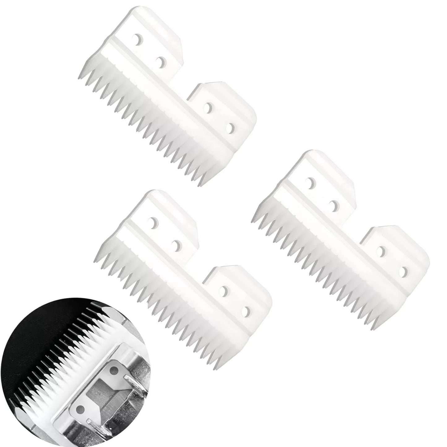 18 Teeths Clipper Blade Replacement Blades for Wahl KM2 KM5 KM10, A5 Style Clippers, 3Pcs Beauty and Personal Care MOUDOAUER