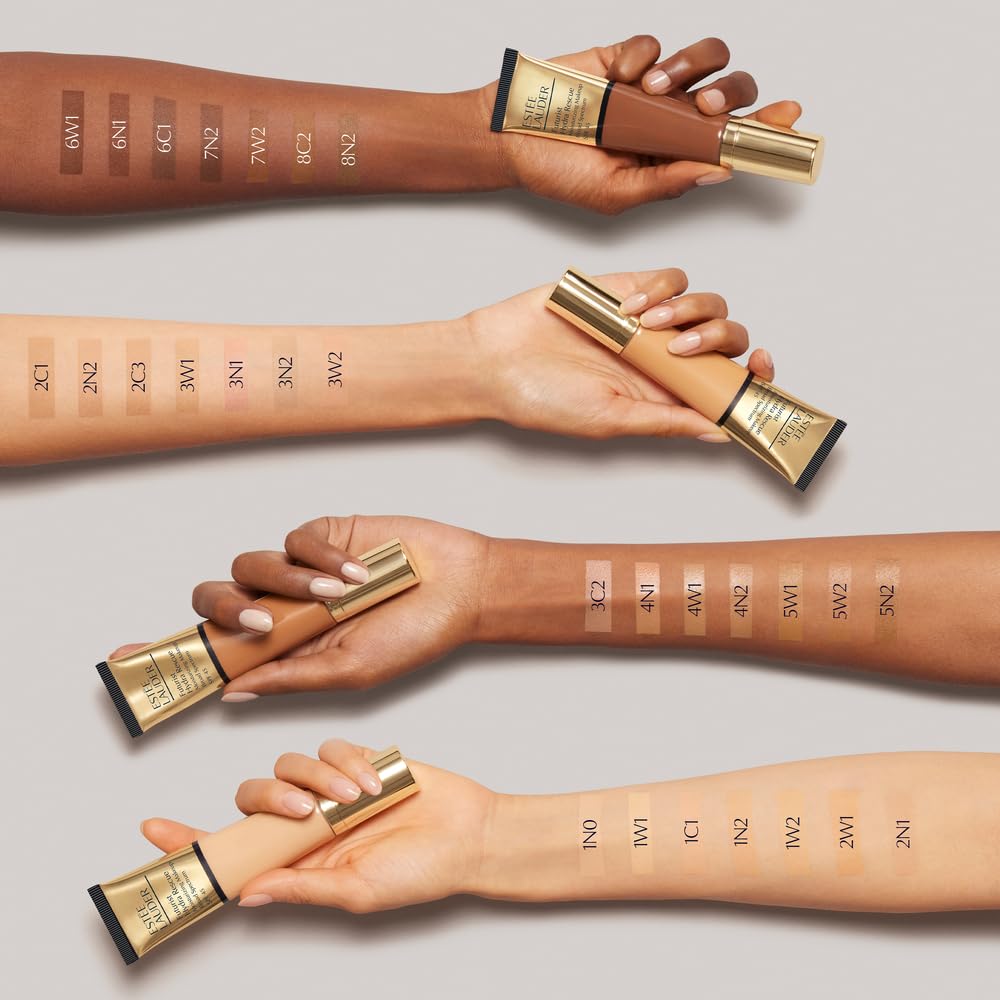 Estée Lauder Futurist Hydra Rescue Moisturizing Foundation Makeup SPF 45 for a 12-Hour Glow, 1.2 Fl Oz, 5N2 Amber Honey