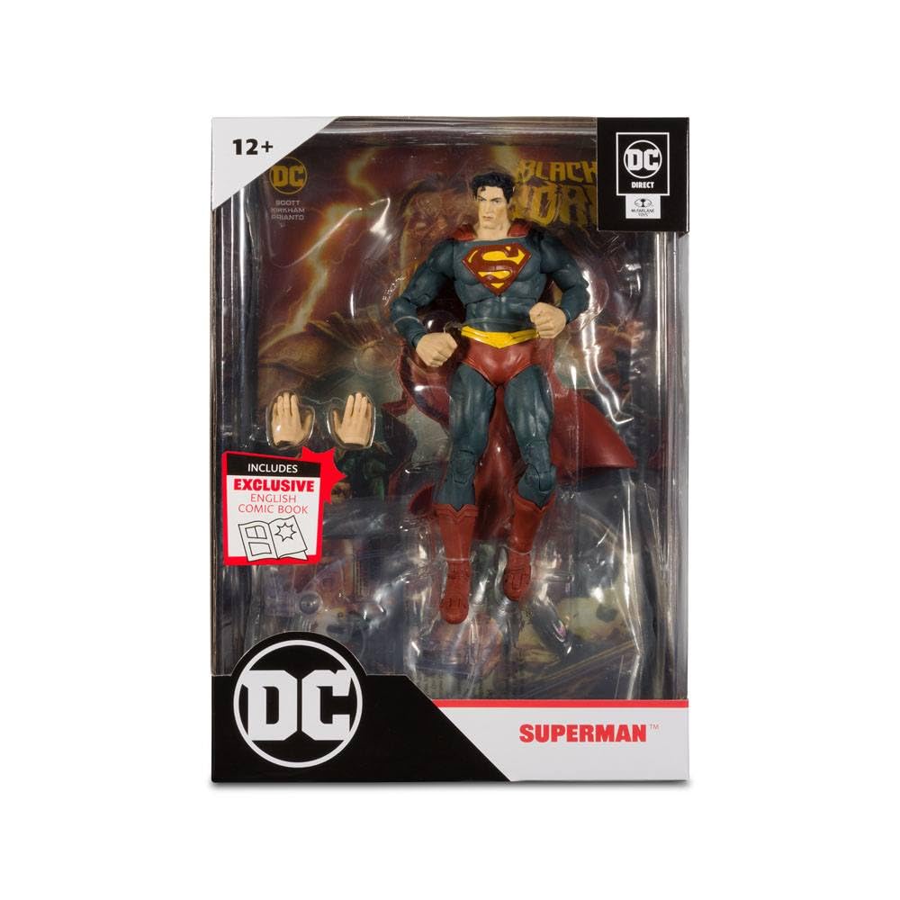 McFarlane Toys - DC Direct 7IN Figure with Comic - Black ADAM WV1 - Superman