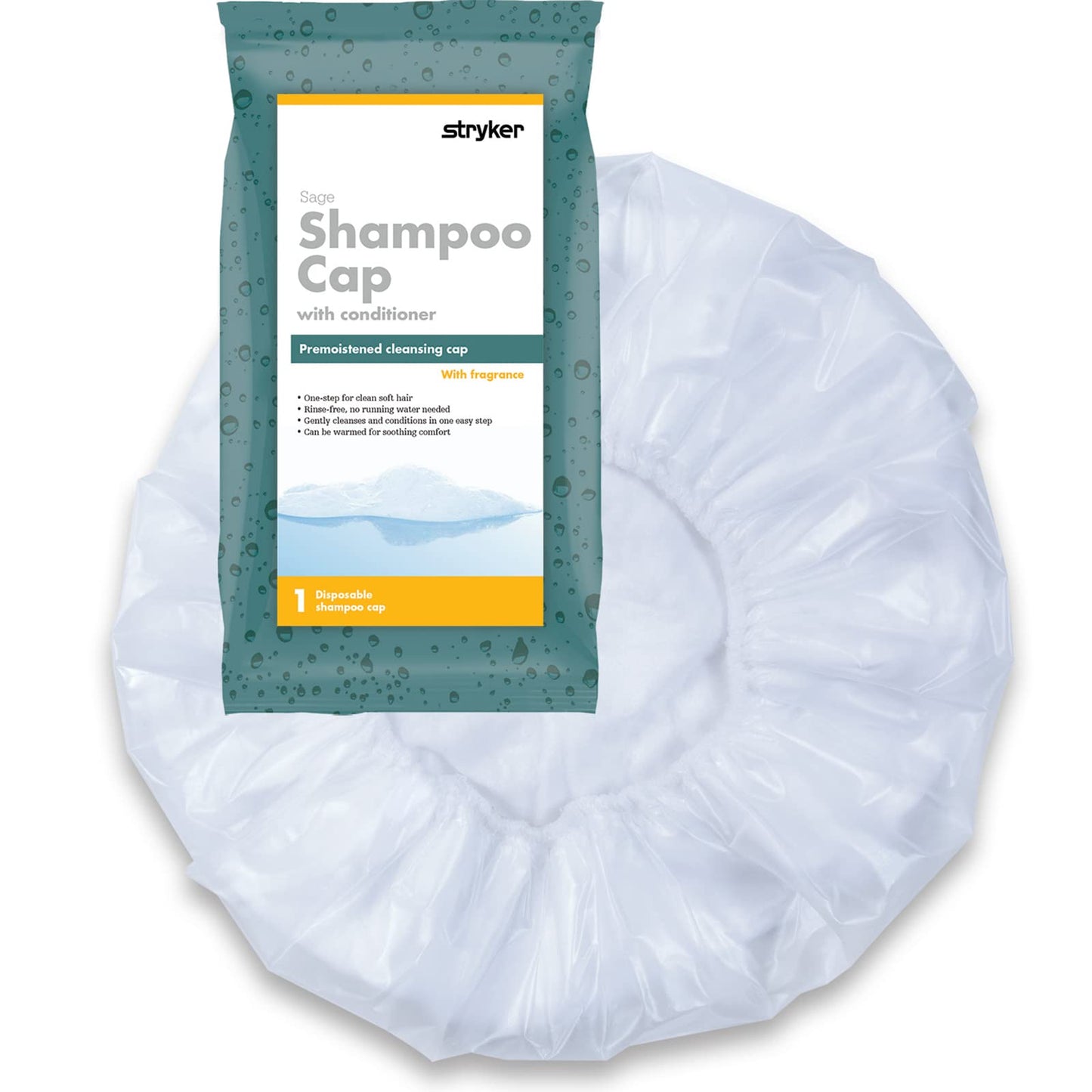 Comfort Bath® Rinse-Free Shampoo Cap Beauty and Personal Care Sage