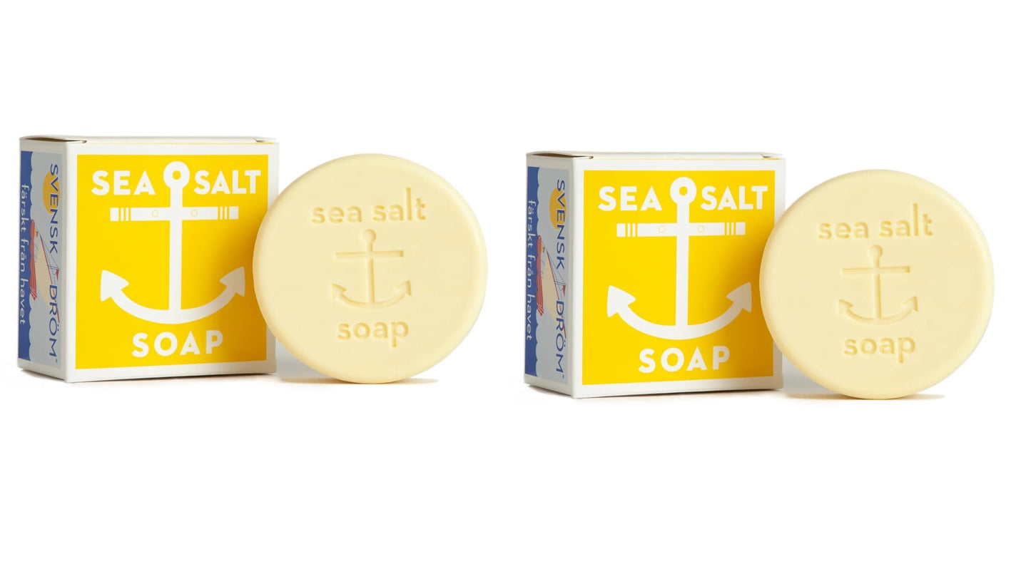 Kalastyle Swedish Dream Sea Salt Summer Lemon Soap TWO PACK | LIMITED EDITION | Vegan, Cruelty Free, Made in USA | 4 ounces x 2