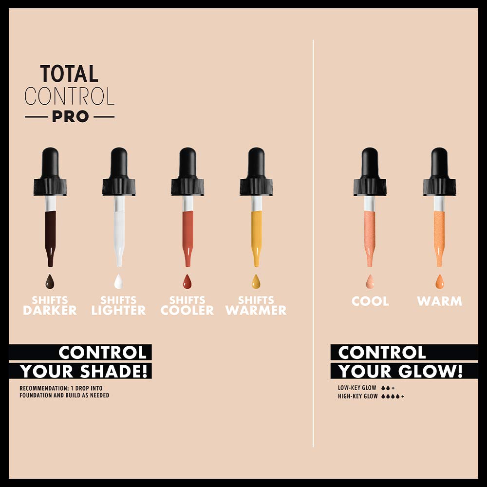 NYX PROFESSIONAL MAKEUP Total Control Pro Drop Foundation Hue Shifter, Cool