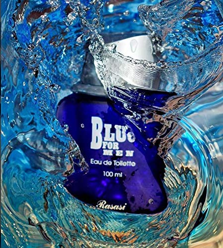 Rasasi Blue Eau De Toilette Spray for Men, 3.4 Ounce