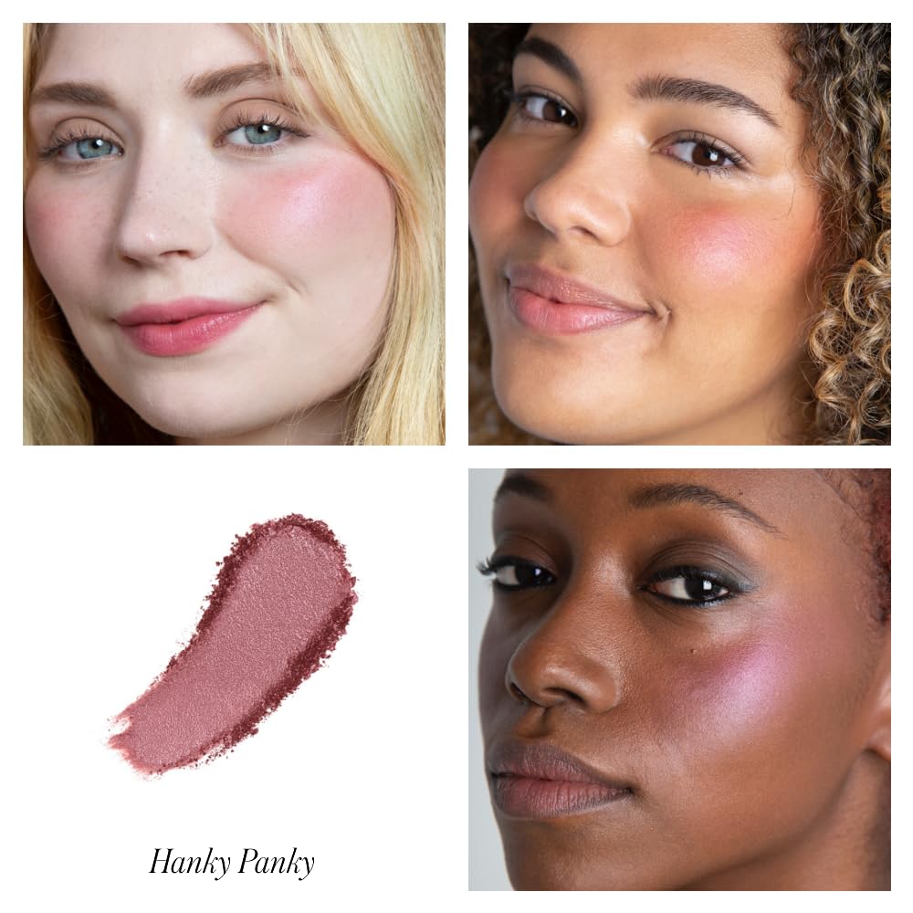 RMS Beauty Redimension Hydra Powder Blush - Hydrating Mineral Powder Blush with Buildable Natural Color, Lightweight Long-Lasting Finish, Clean
