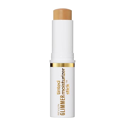 Revlon Glimmer Tinted Moisturizer Stick for Face, Lightweight Foundation, Hydrating Skincare-Infused Makeup, 140 140, 0.31 oz