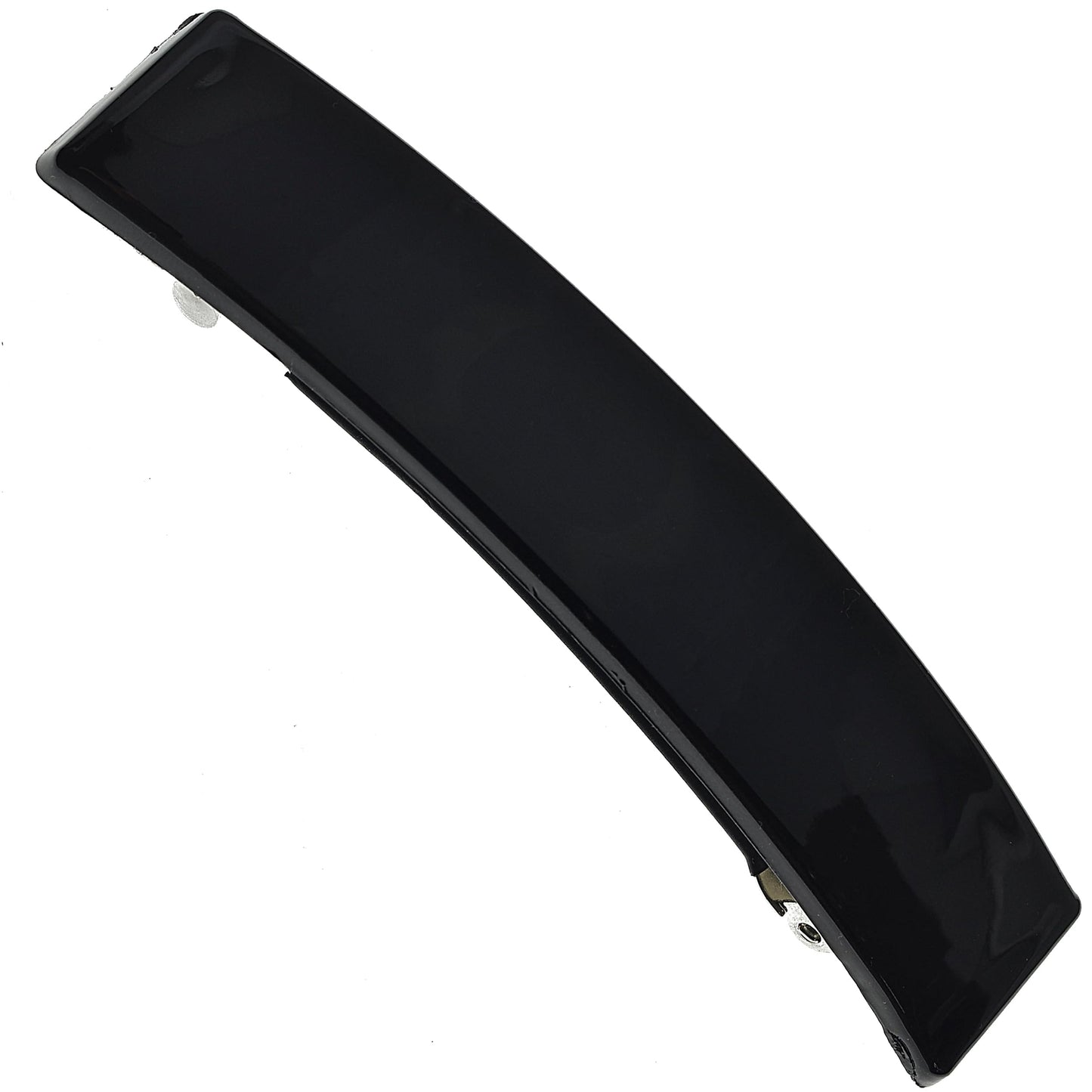 Camila Paris AD820 French Hair Barrette Clip for Girls, Black, Rubberized Metal Clasp, Strong Hold Grip Hair Clips for Women, No Slip and Durable