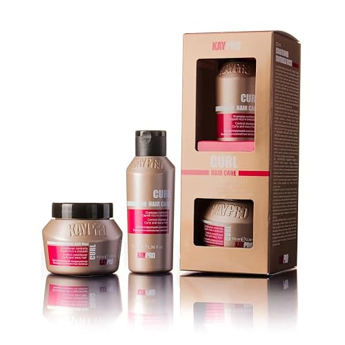 KAYPRO care curl Mini Kit - Shampoo & Mask (2x 100ml), Clear
